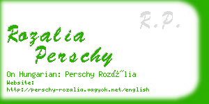 rozalia perschy business card